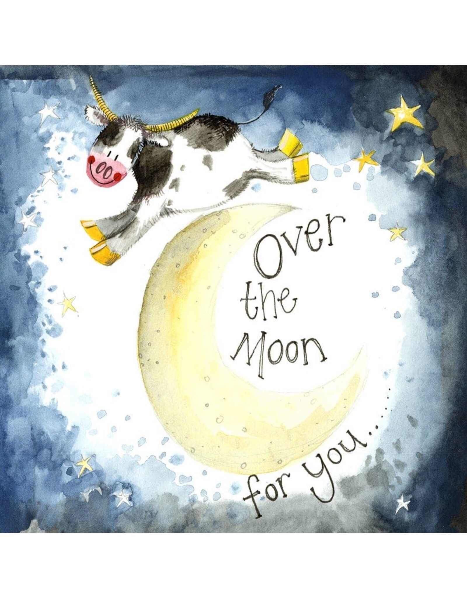 Alex Clark Art Moon and Starlight Card