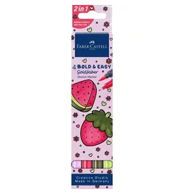 Faber Castell Sketch Marker Bold and Easy Coloring - Fruit