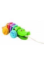 Plan Toys Pull-Along Rainbow Alligator