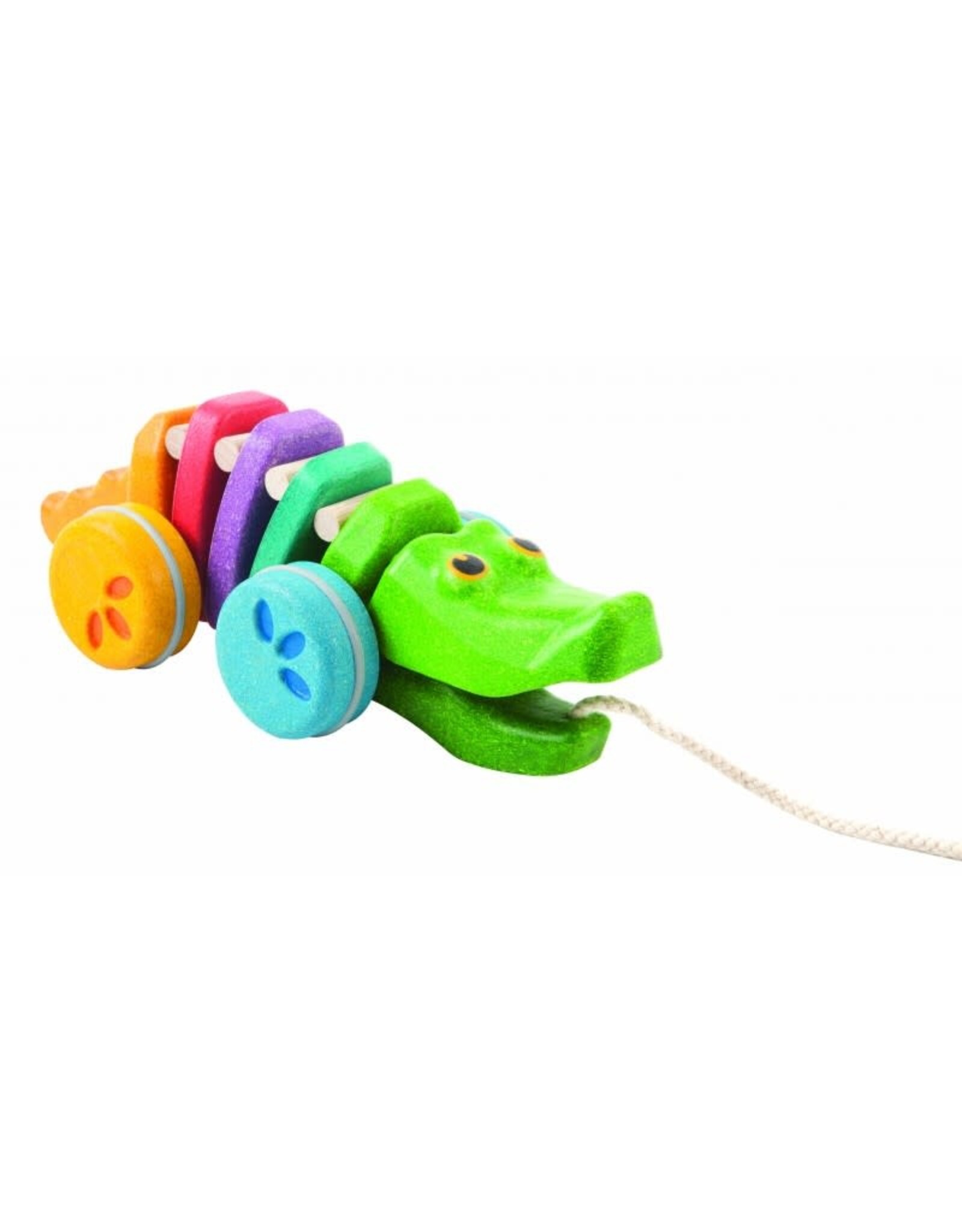 Plan Toys Pull-Along Rainbow Alligator