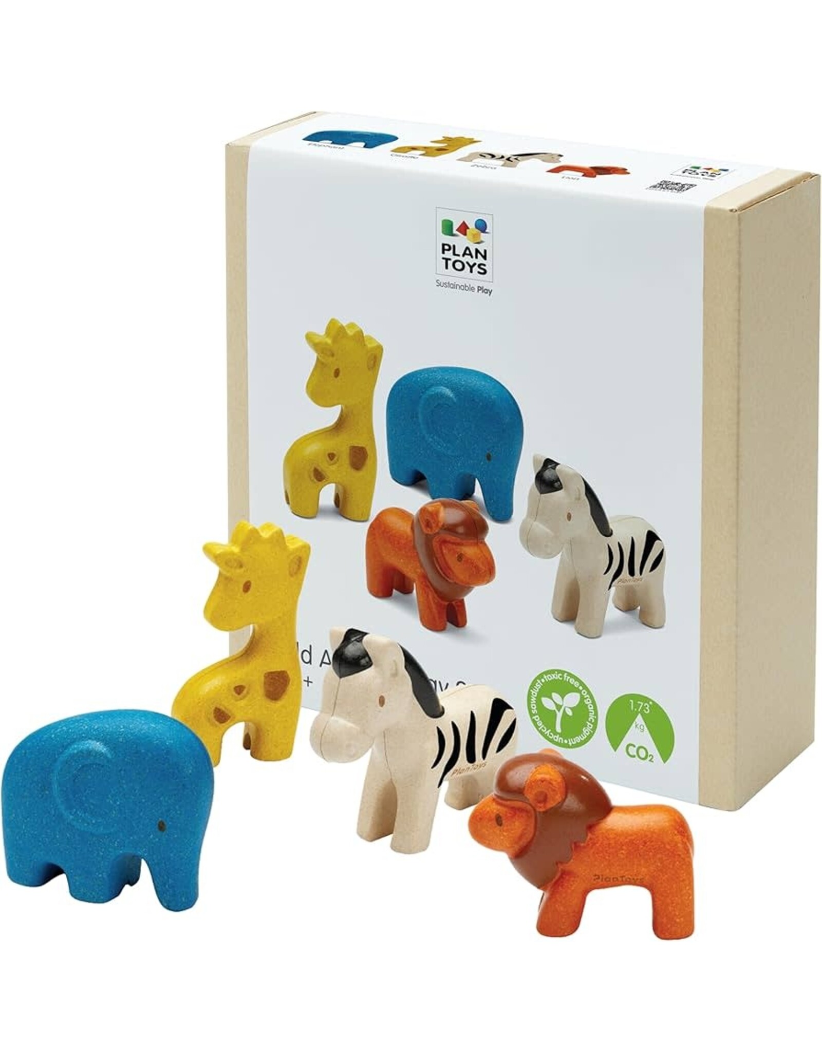 Plan Toys Wild Animals Set