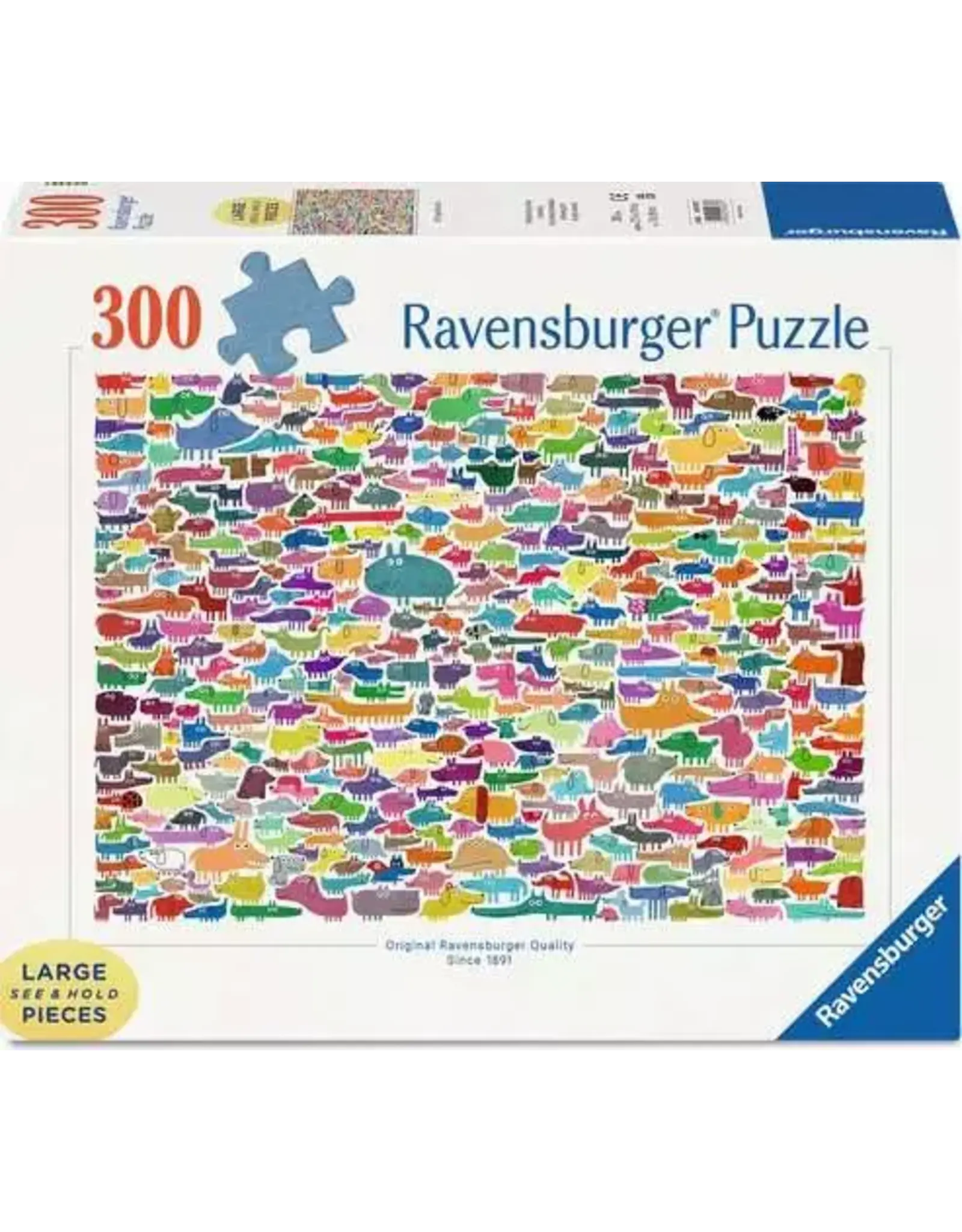 Ravensburger 387 Dogs & One Cat 300pc