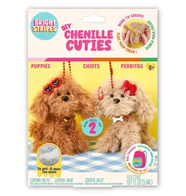 Bright Stripes DIY Chenille Cuties- Puppies