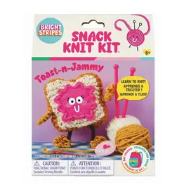 Bright Stripes Snack Knit Kit - Toast and Jammy