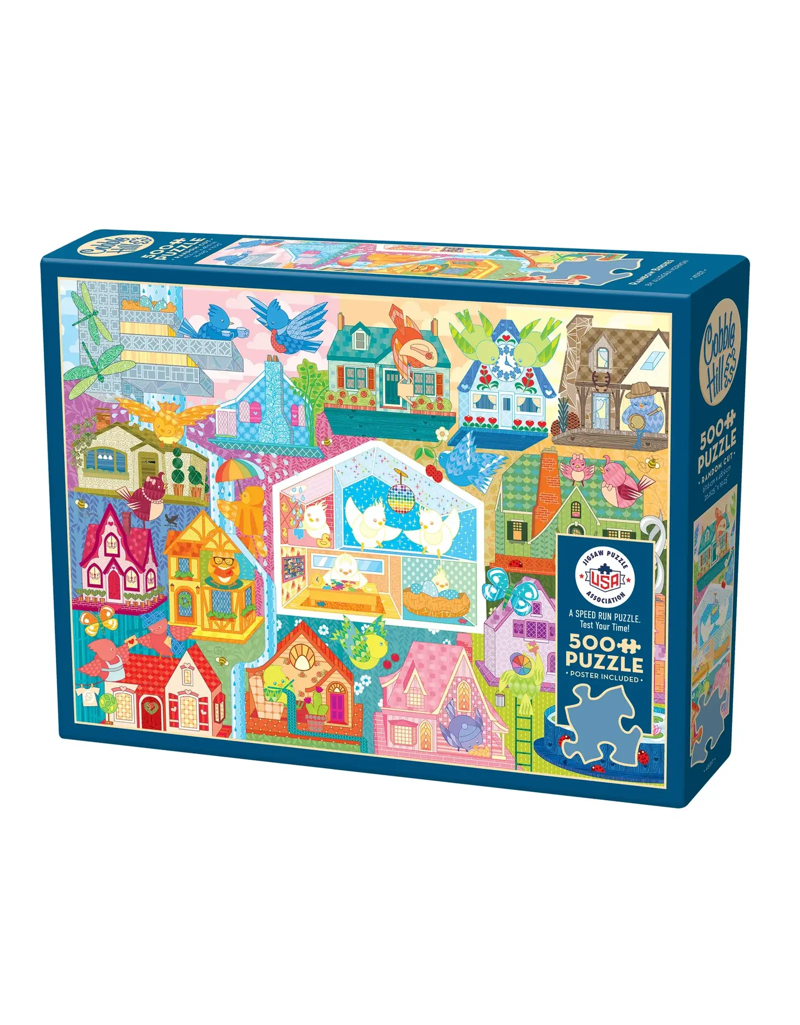Cobble Hill Rainbow Birdies 500pc
