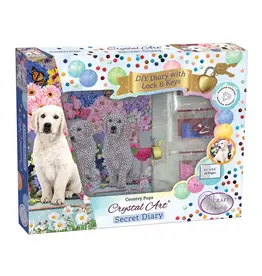 Crystal Art Secret Diary Kit: Country Pups