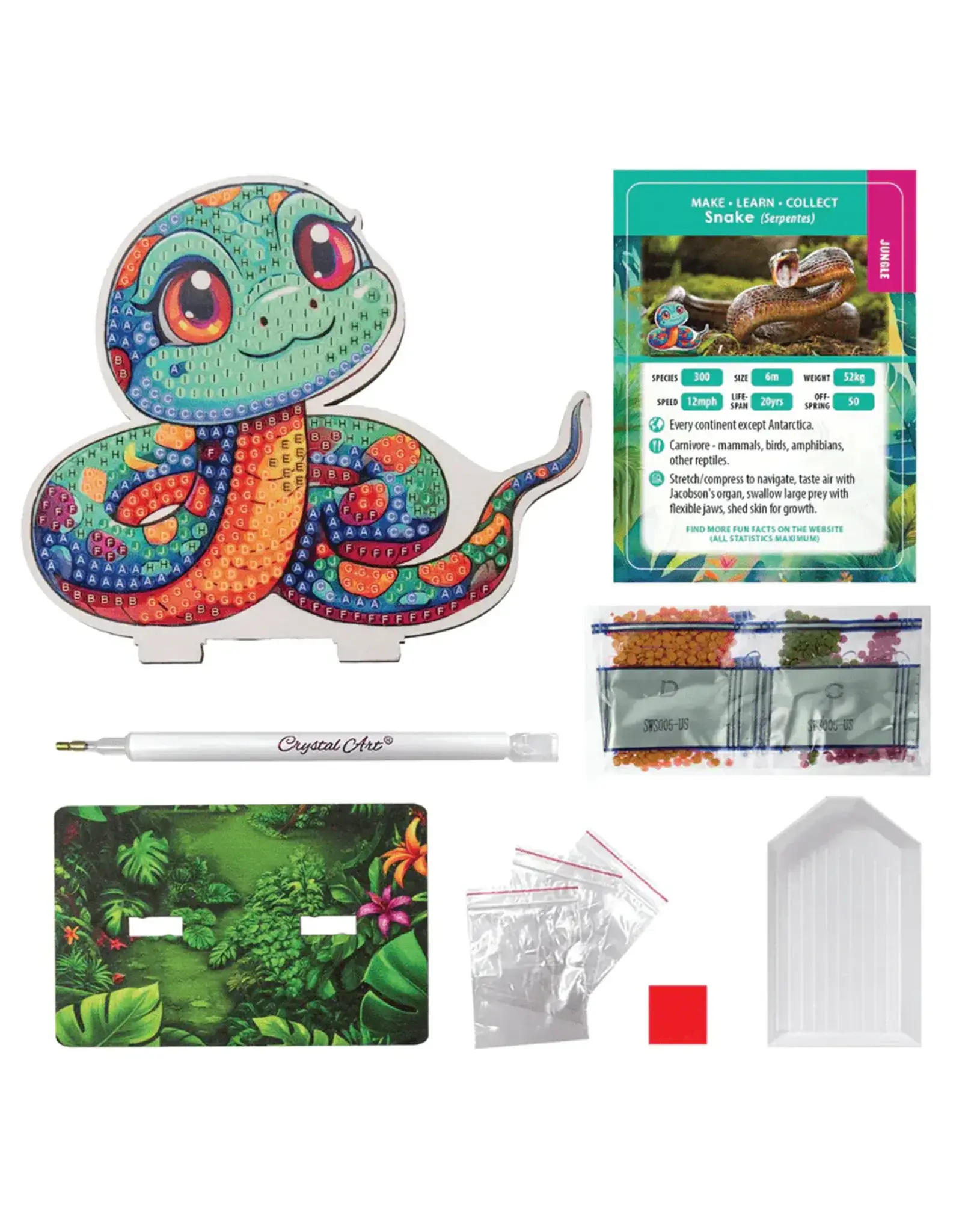 Crystal Art Buddies Exotic - Snake