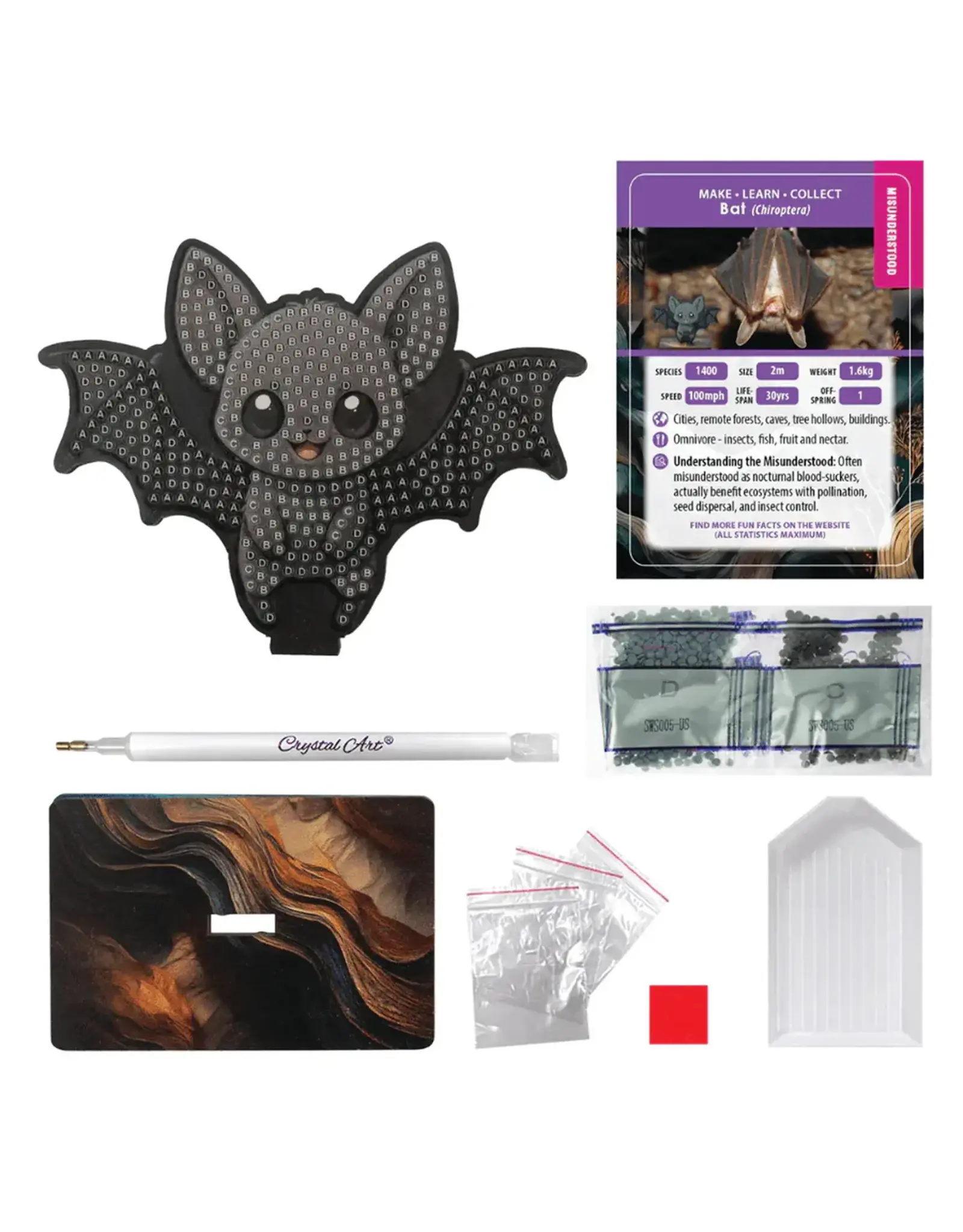 Crystal Art Buddies Exotic - Bat