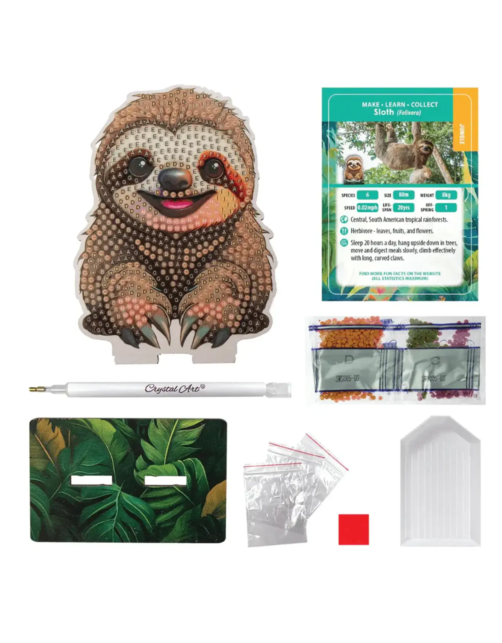 Crystal Art Buddies Exotic - Sloth