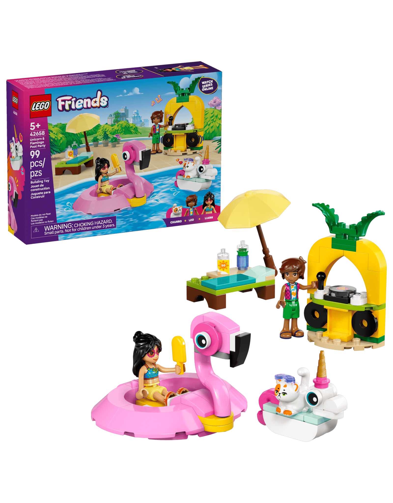 Lego Unicorn & Flamingo Pool Party