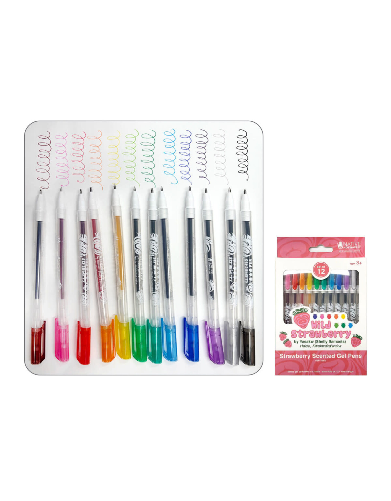 Native Northwest Scented Gel Pens - Wild Strawberry
