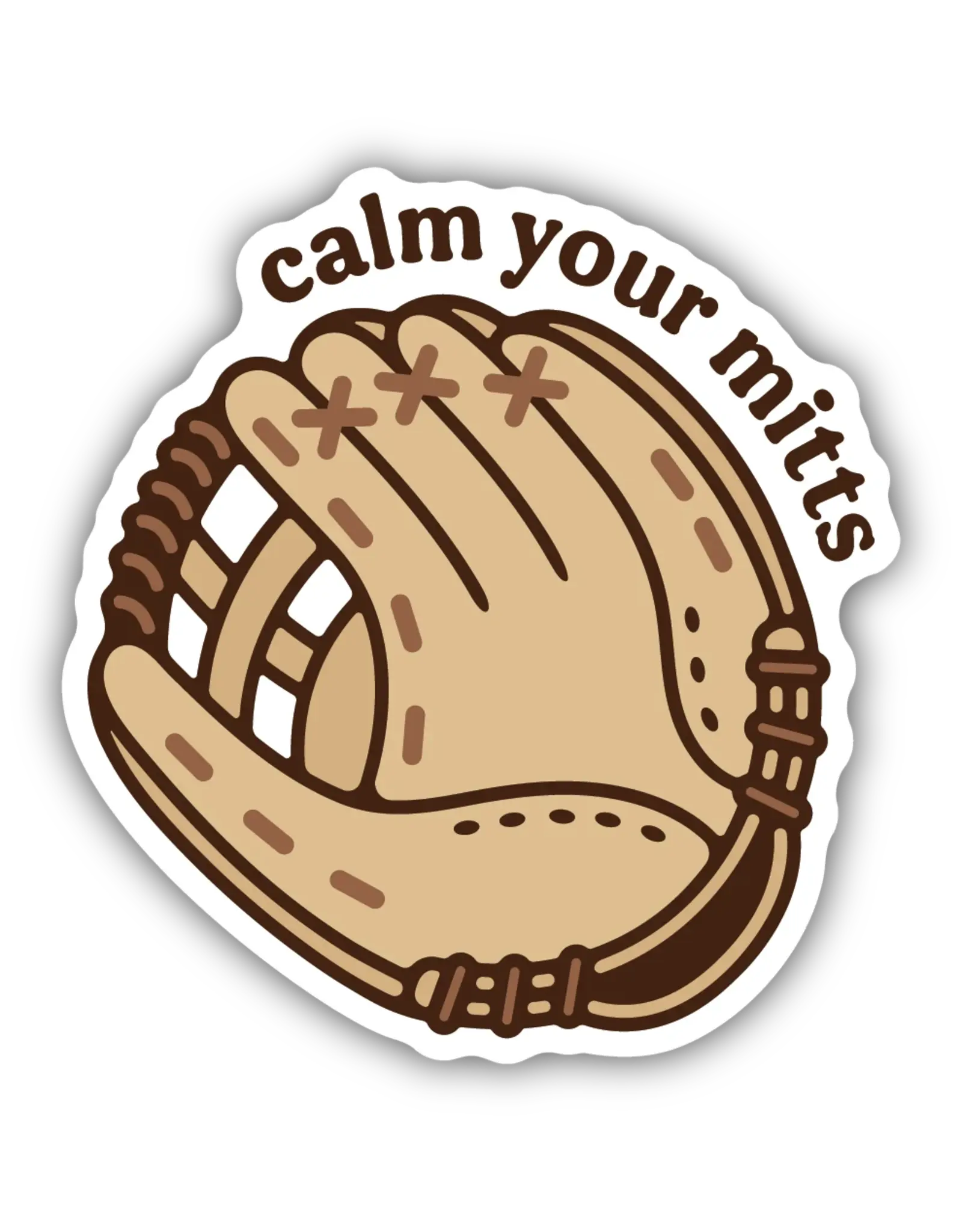 Stickers Northwest Calm Your Mitts Baseball Mitt Vinyl Sticker