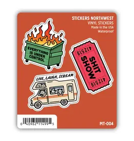 Stickers Northwest Snarky Everything is Under Control Mini Sticker Trio