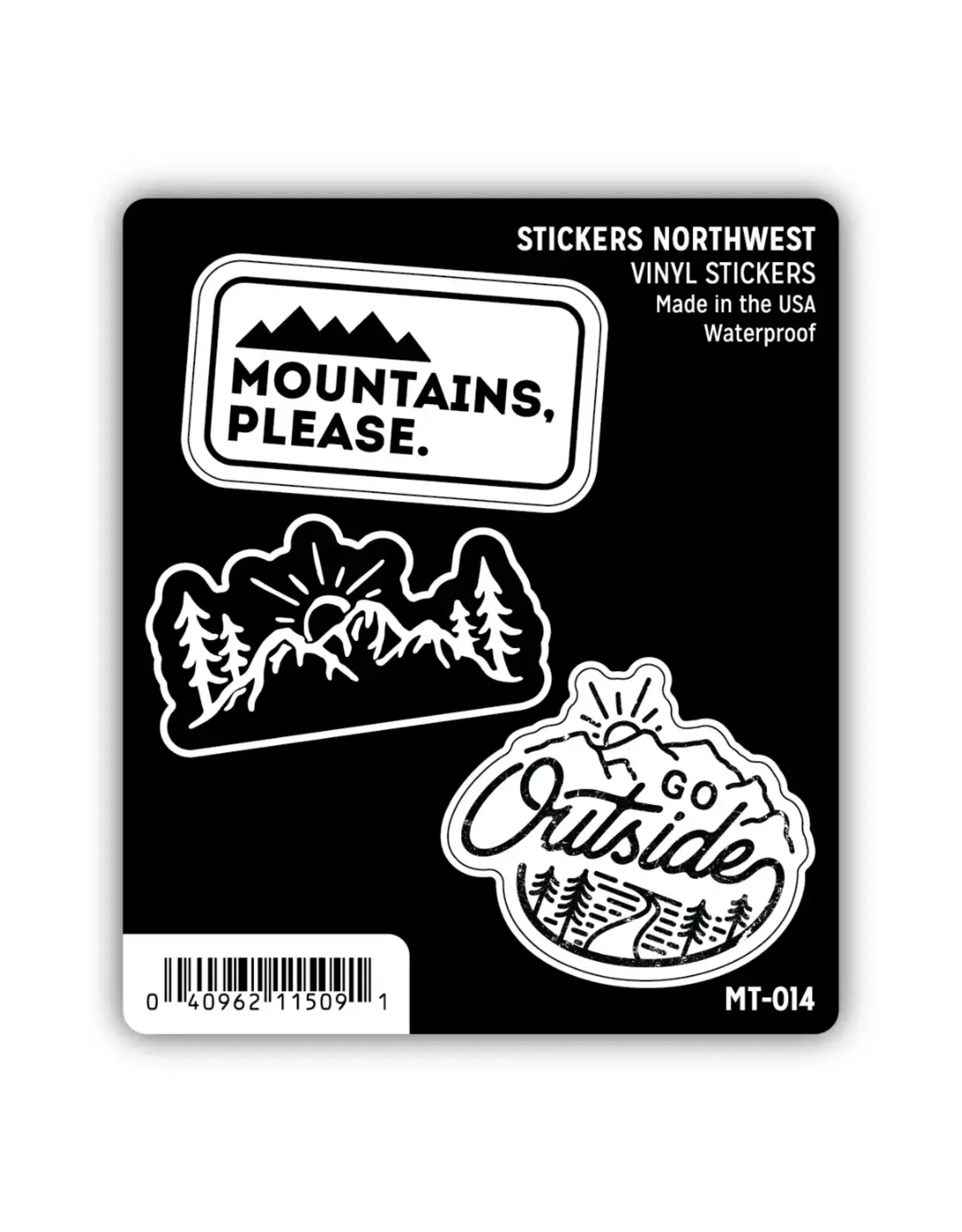 Stickers Northwest Outdoorsy 2 Mini Sticker Trio