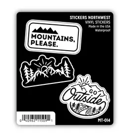 Stickers Northwest Outdoorsy 2 Mini Sticker Trio