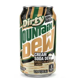 Mountain Dew Dirty Dew Cream Soda Zero Sugar CLEARANCE