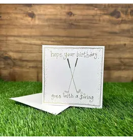 Alex Clark Art Golf Clubs Card