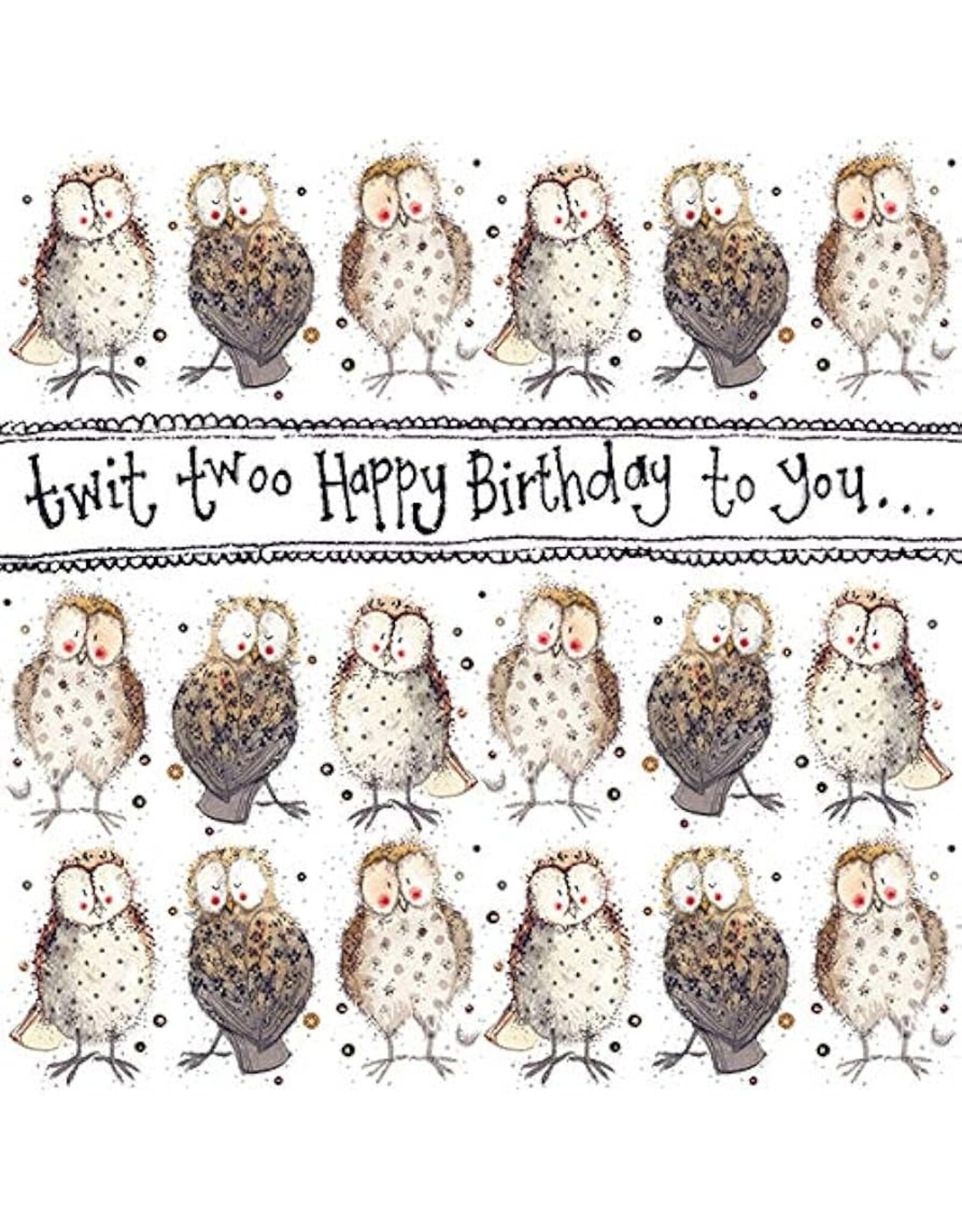 Alex Clark Art Owls Card