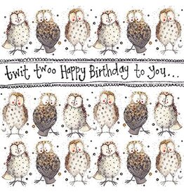 Alex Clark Art Owls Card