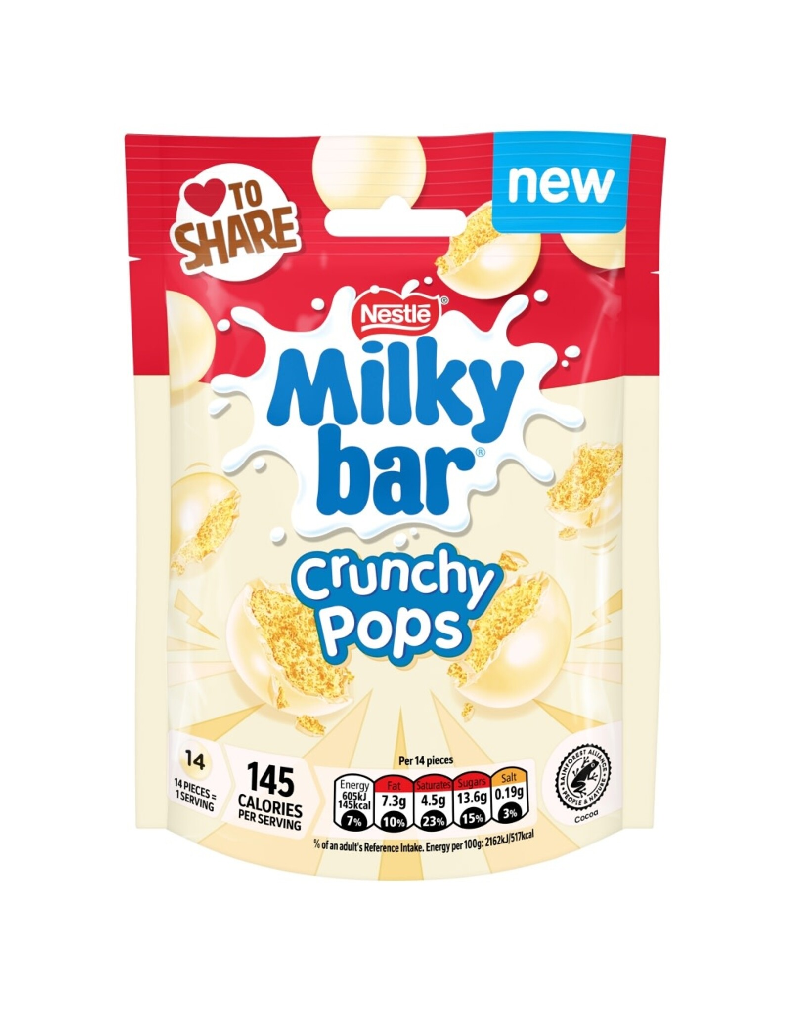 Nestle Milkybar Crunchy Pops 86g (British)