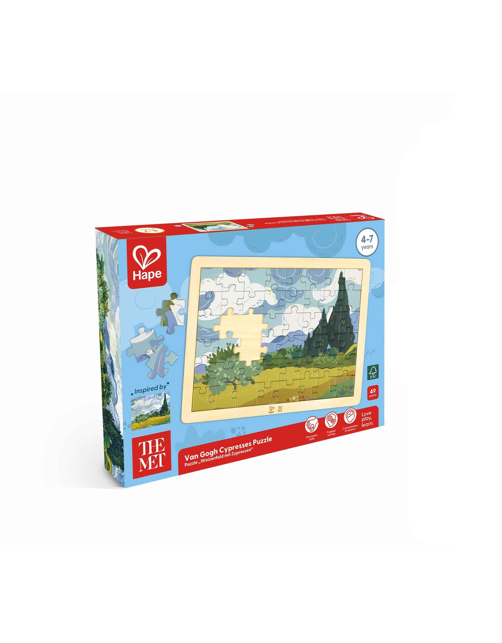 Hape Hape Van Gogh Cypresses Puzzle