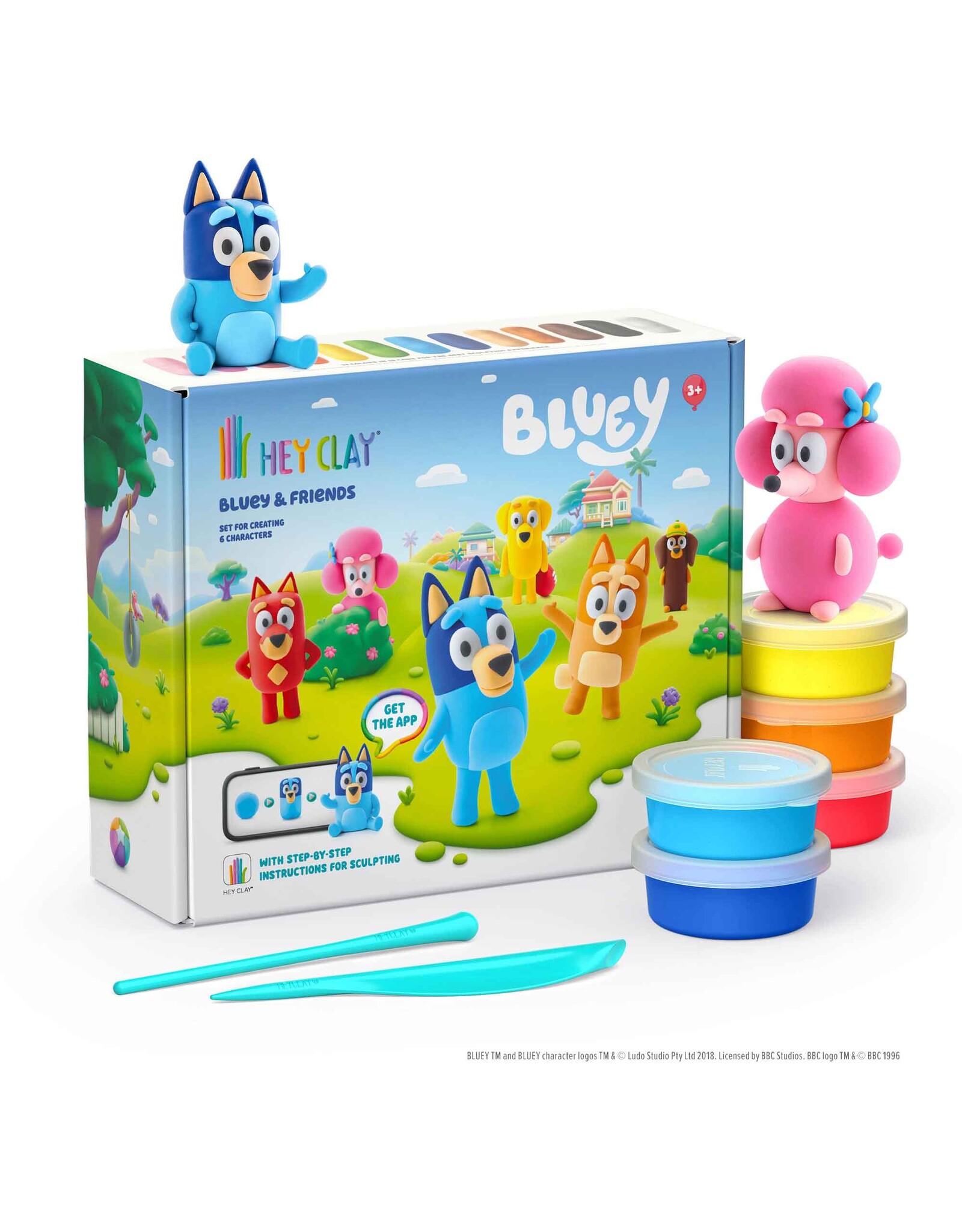 Hey Clay Hey Clay Bluey & Friends Series Collections (15 Cans)