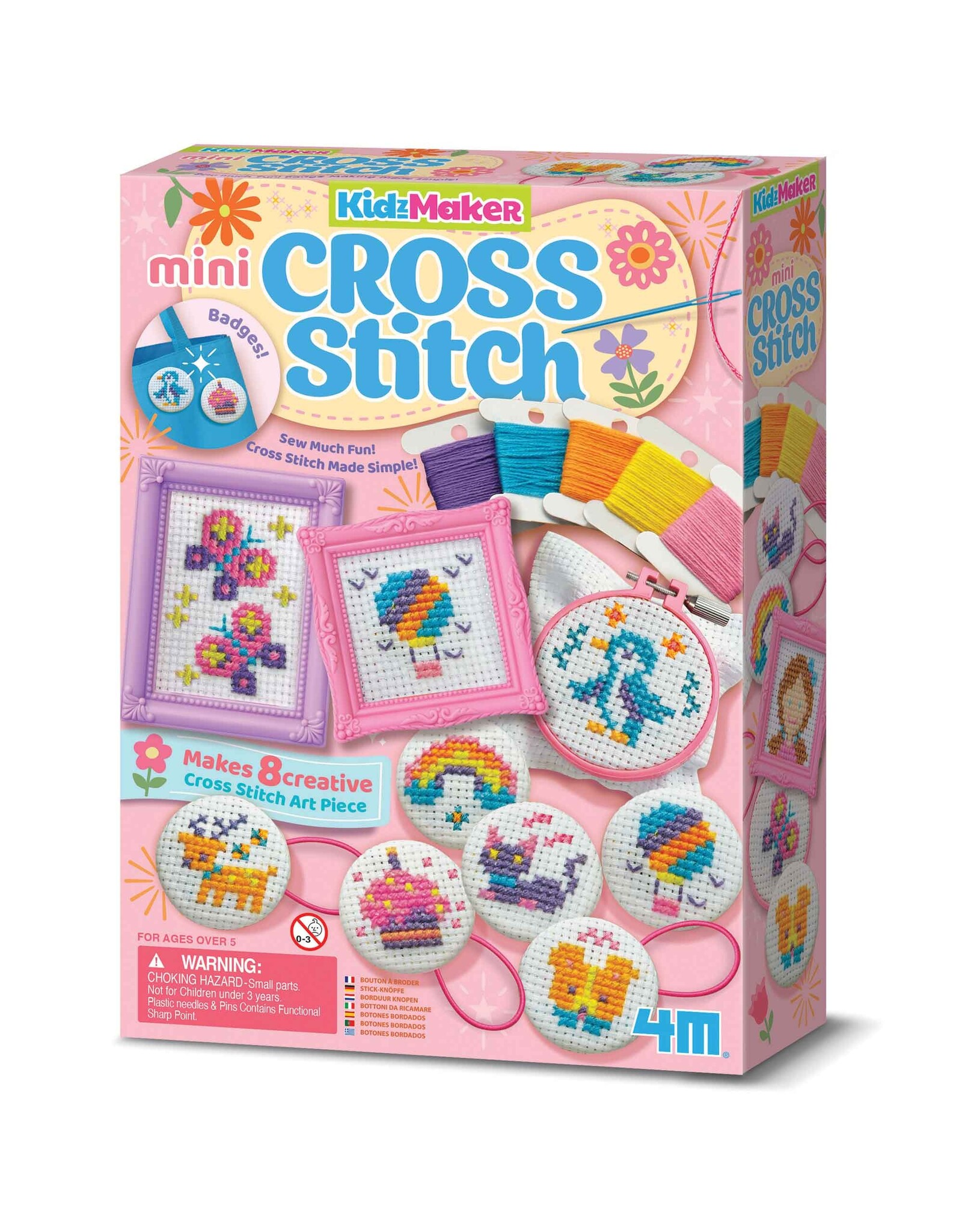 4M Mini Cross Stitch Buttons