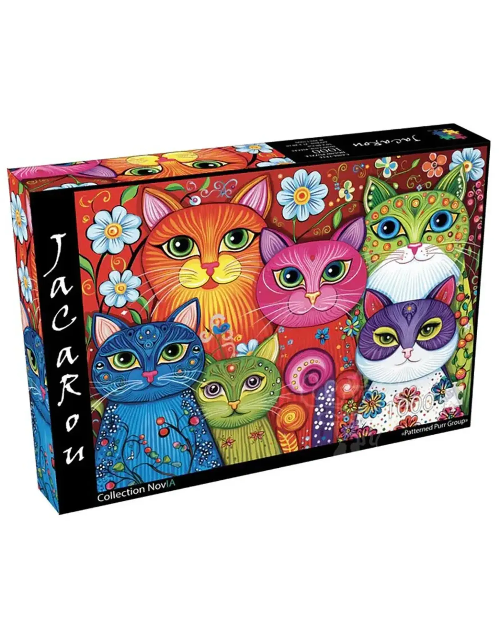 JaCaRou Puzzles Patterned Purr Group 1000pc