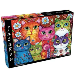 JaCaRou Puzzles Patterned Purr Group 1000pc