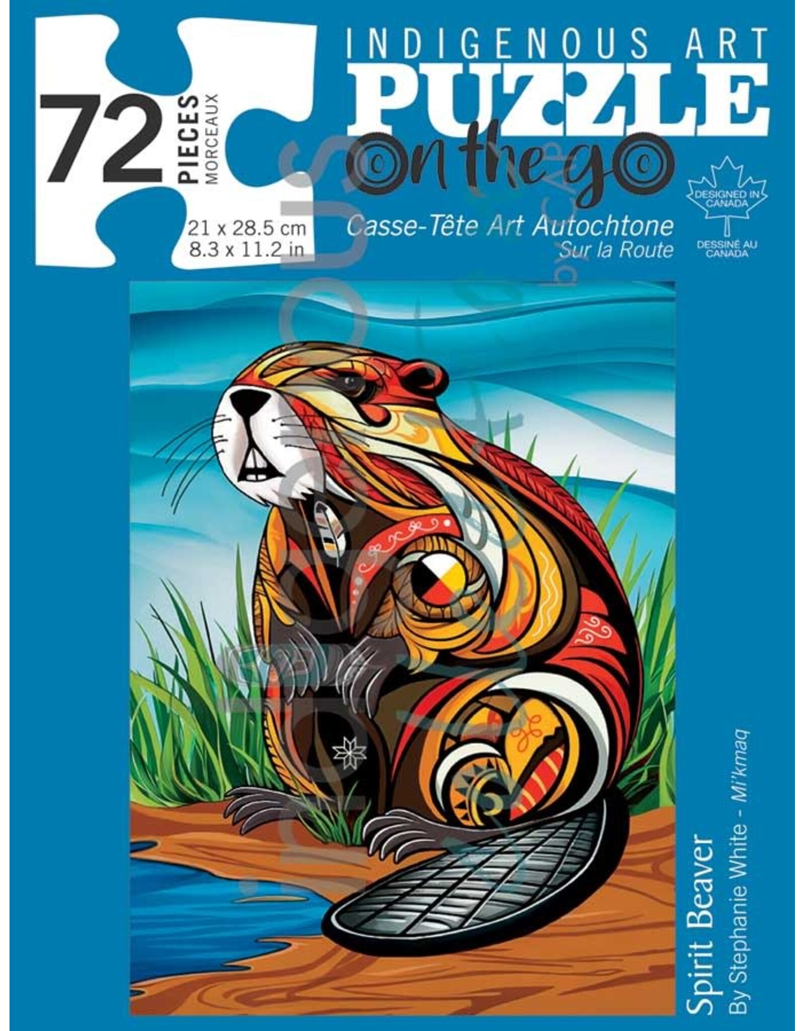 Indigenous Collection Spirit Beaver Puzzle - On The Go - 72 Pcs