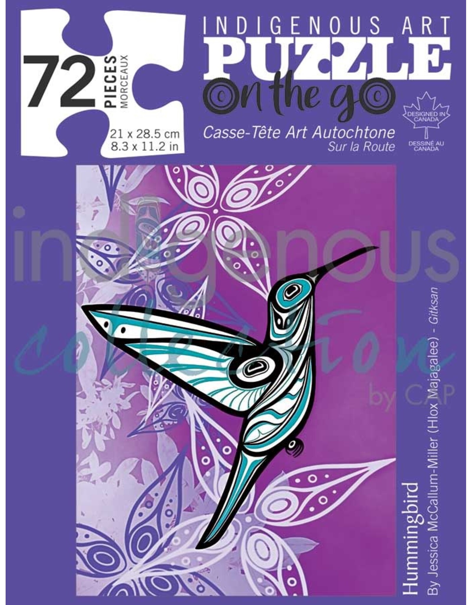 Indigenous Collection Hummingbird Puzzle - On The Go - 72 Pcs