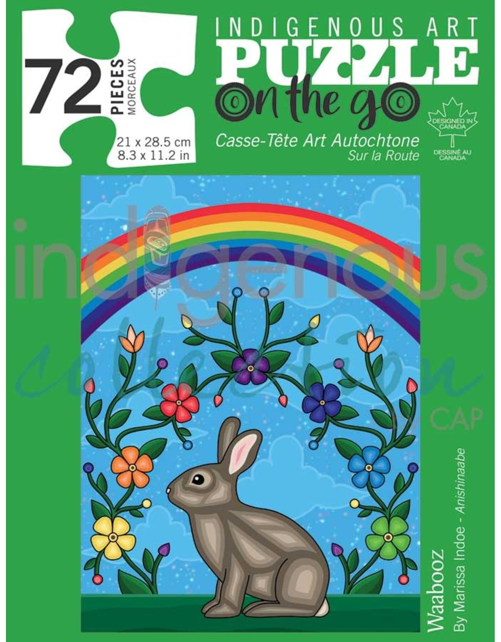 Indigenous Collection Waabooz Puzzle - On The Go - 72 Pcs