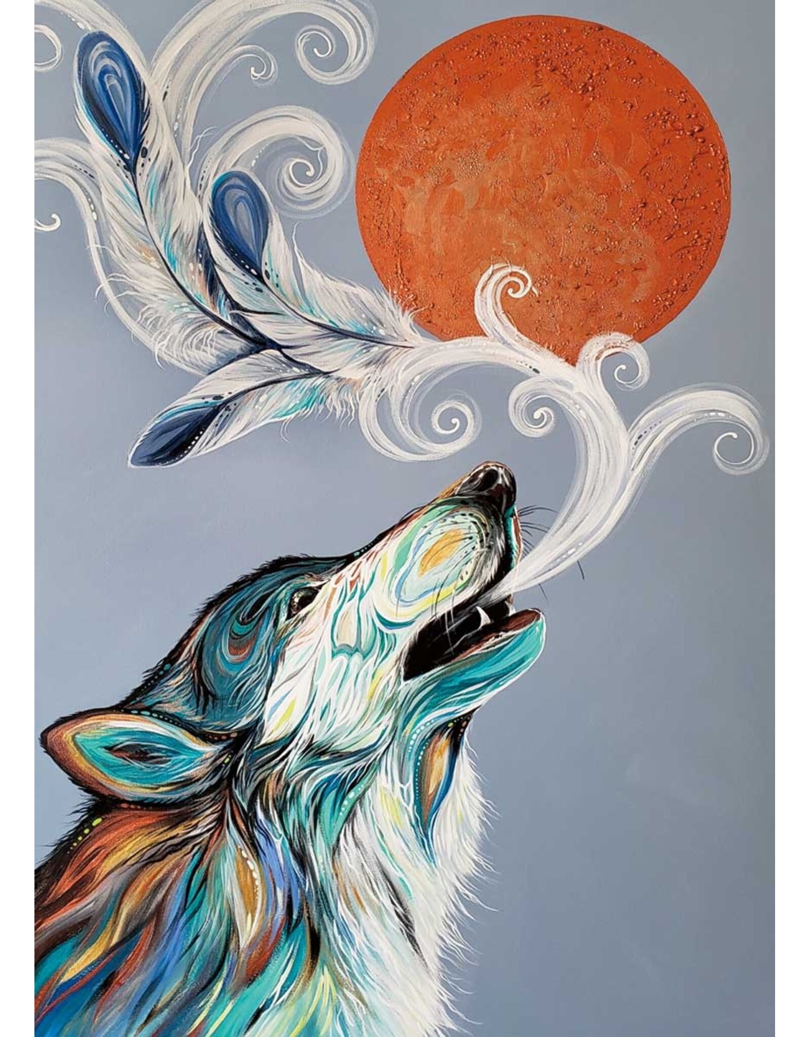 Indigenous Collection Cree Wolf Call Magnet