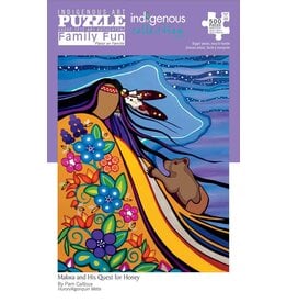 Indigenous Collection Makwa and His Quest for Honey Puzzle - Family Fun - 500 Pcs