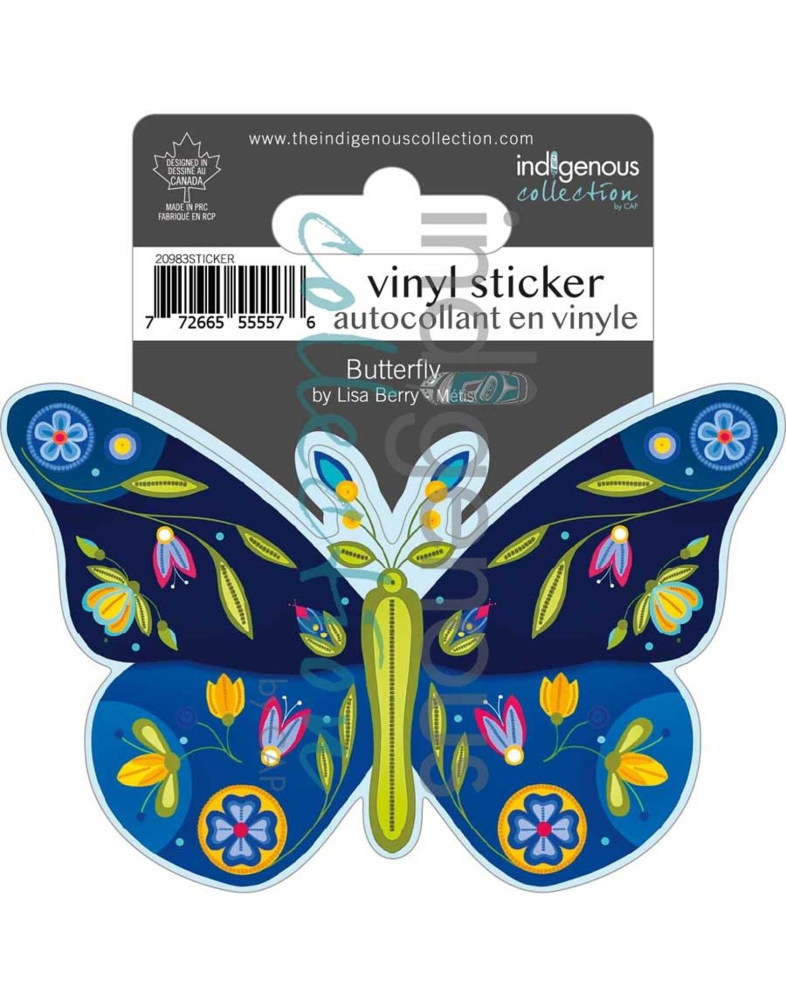 Indigenous Collection Butterfly Vinyl Die-Cut Sticker