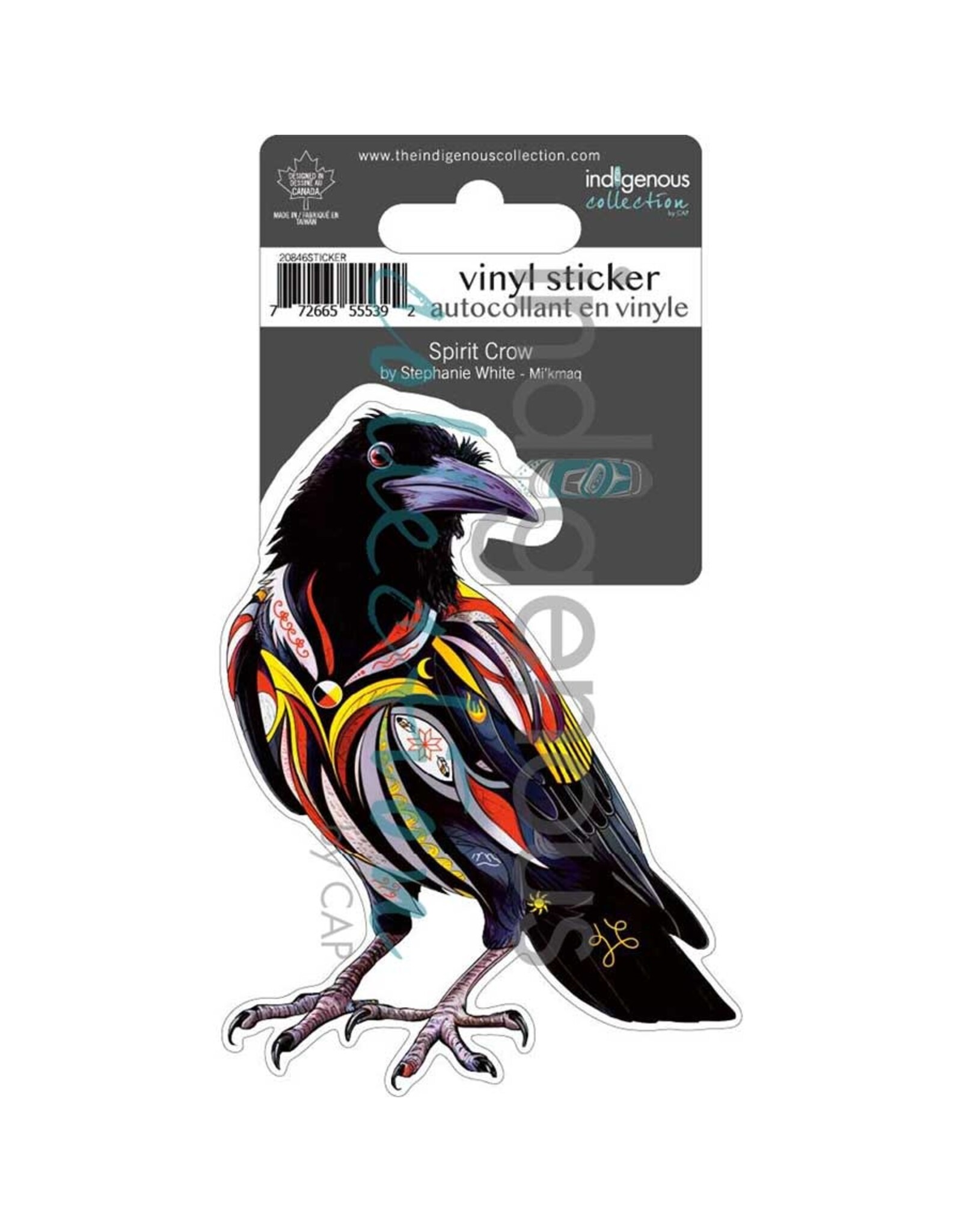 Indigenous Collection Spirit Crow Vinyl Die-Cut Sticker