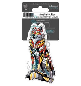 Indigenous Collection Spirit Wolf Vinyl Die-Cut Sticker