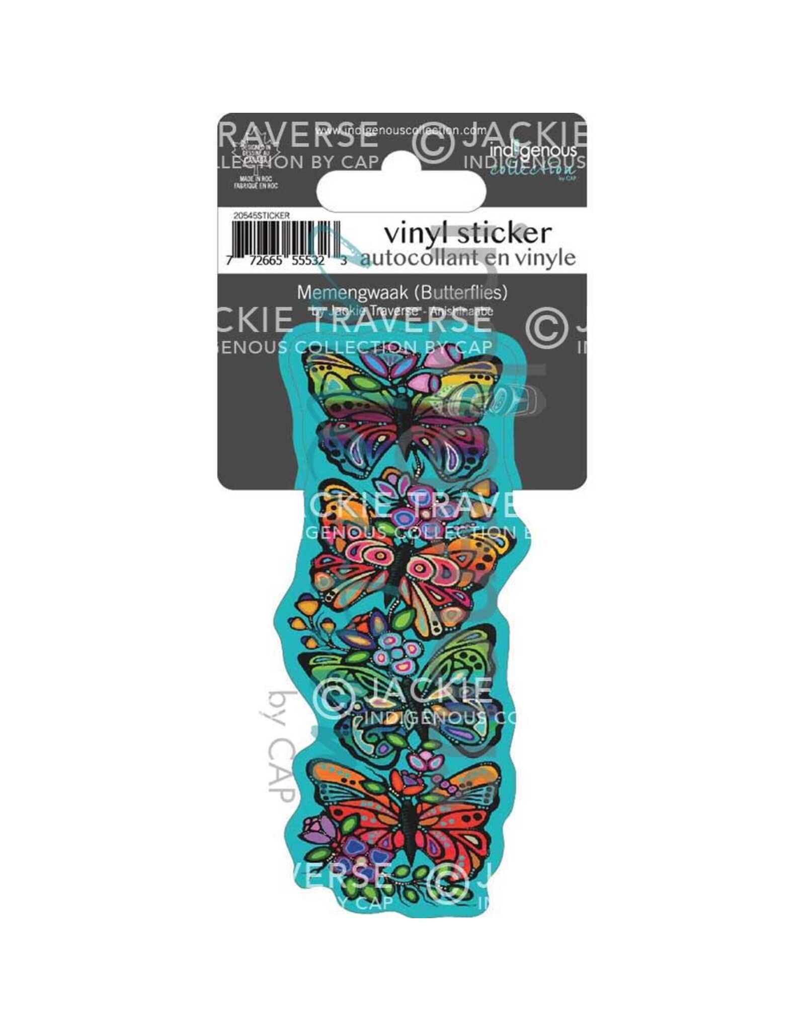 Indigenous Collection Memengwaak (Butterflies) Vinyl Die-Cut Sticker