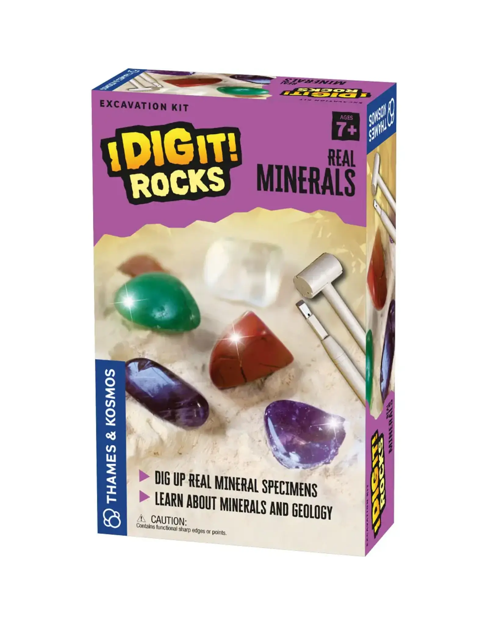Thames & Kosmos I Dig It! Rocks - Real Minerals Excavation Kit
