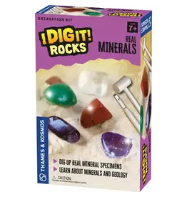 Thames & Kosmos I Dig It! Rocks - Real Minerals Excavation Kit