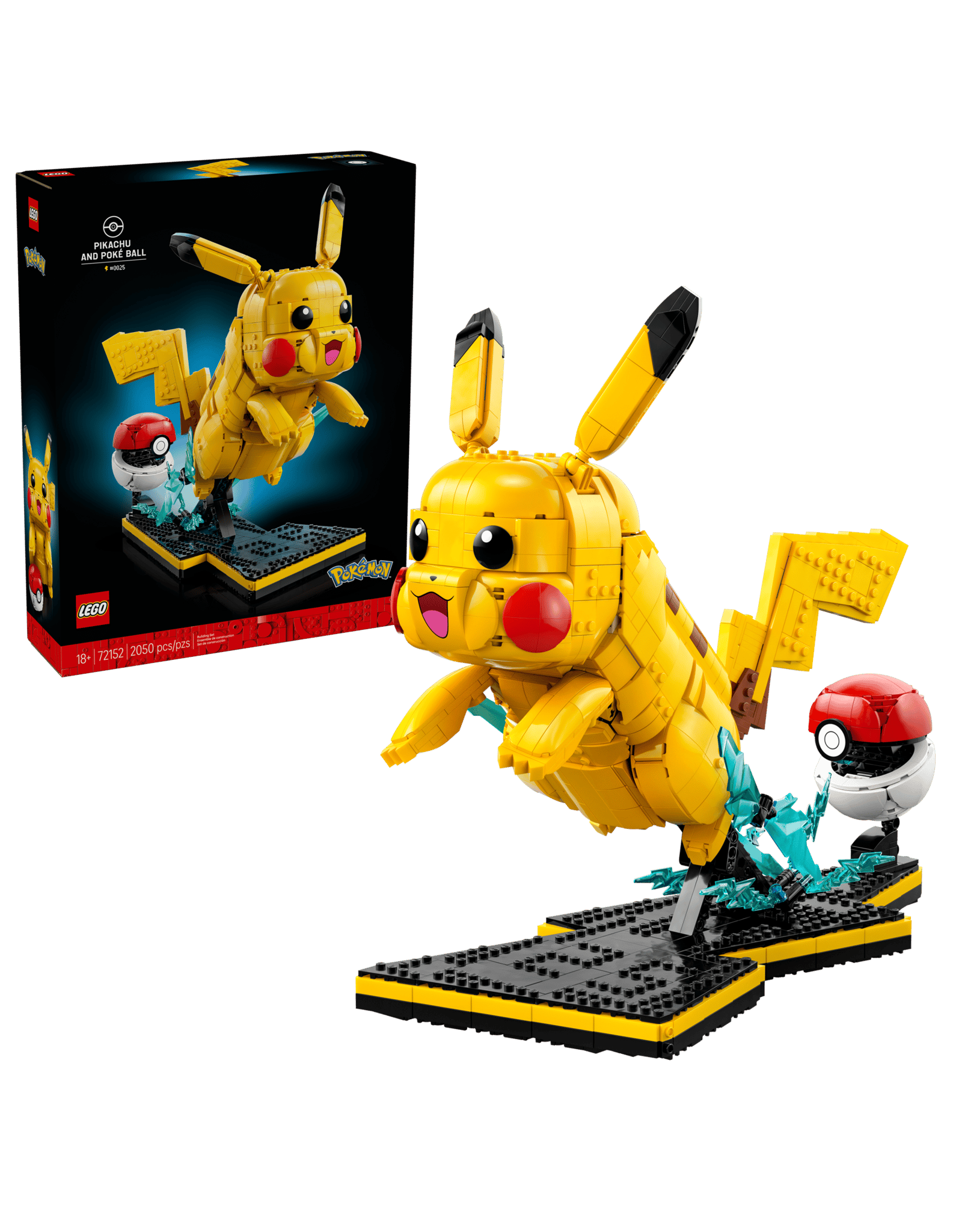 Lego Pikachu and Poké Ball