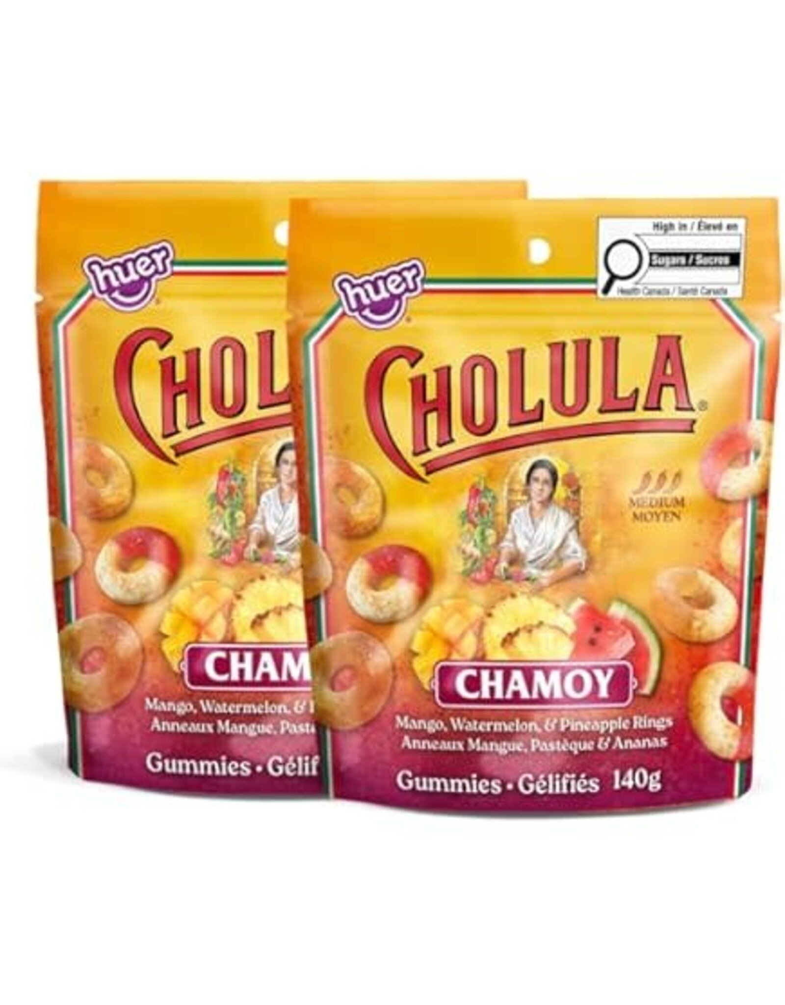 Huer Cholula Chamoy Tropical Gummy Ring Mix 140g