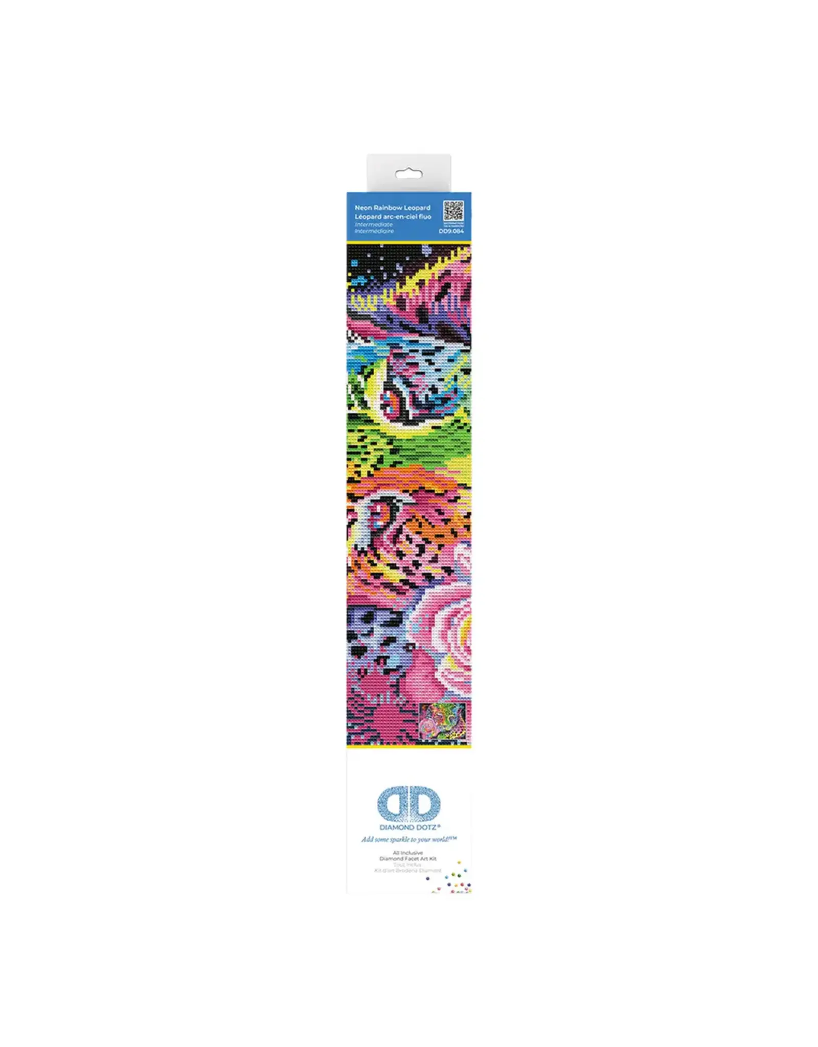 Diamond Dotz Diamond Dotz - Rainbow Neon Leopard