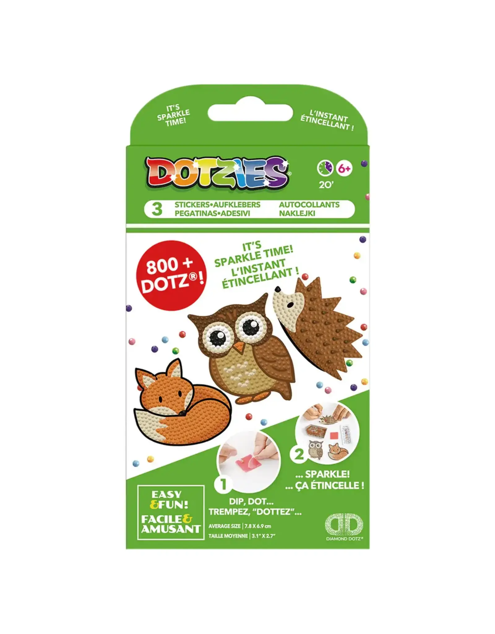 Diamond Dotz Dotzies Stickers - Forest Friends
