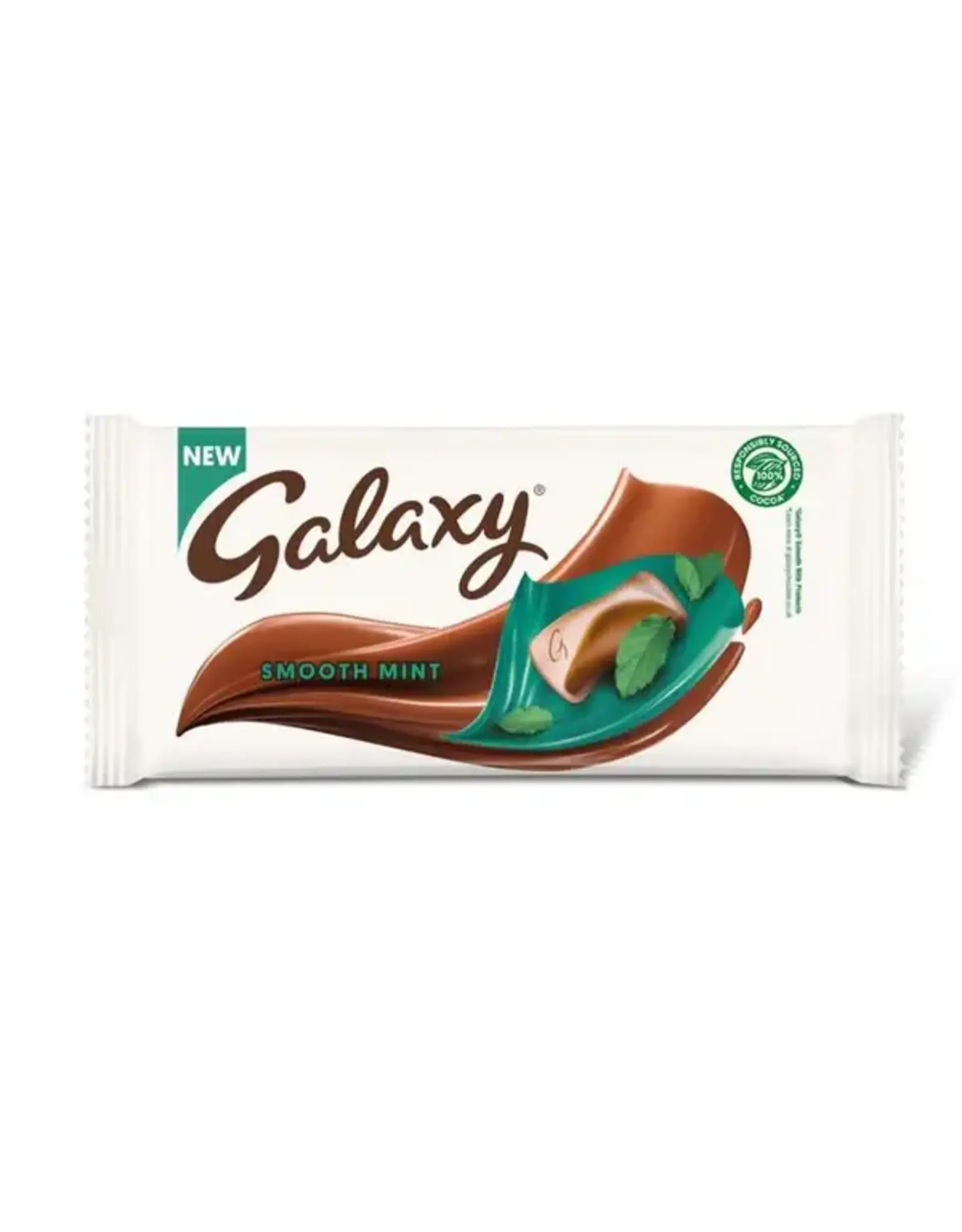 Galaxy Block Smooth Mint 110g (British)