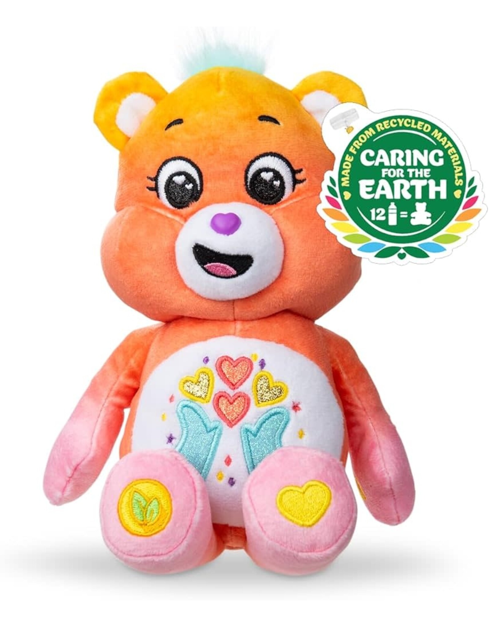 Care Bears Fun Size Sparkle Plush - Thankful Heart Bear