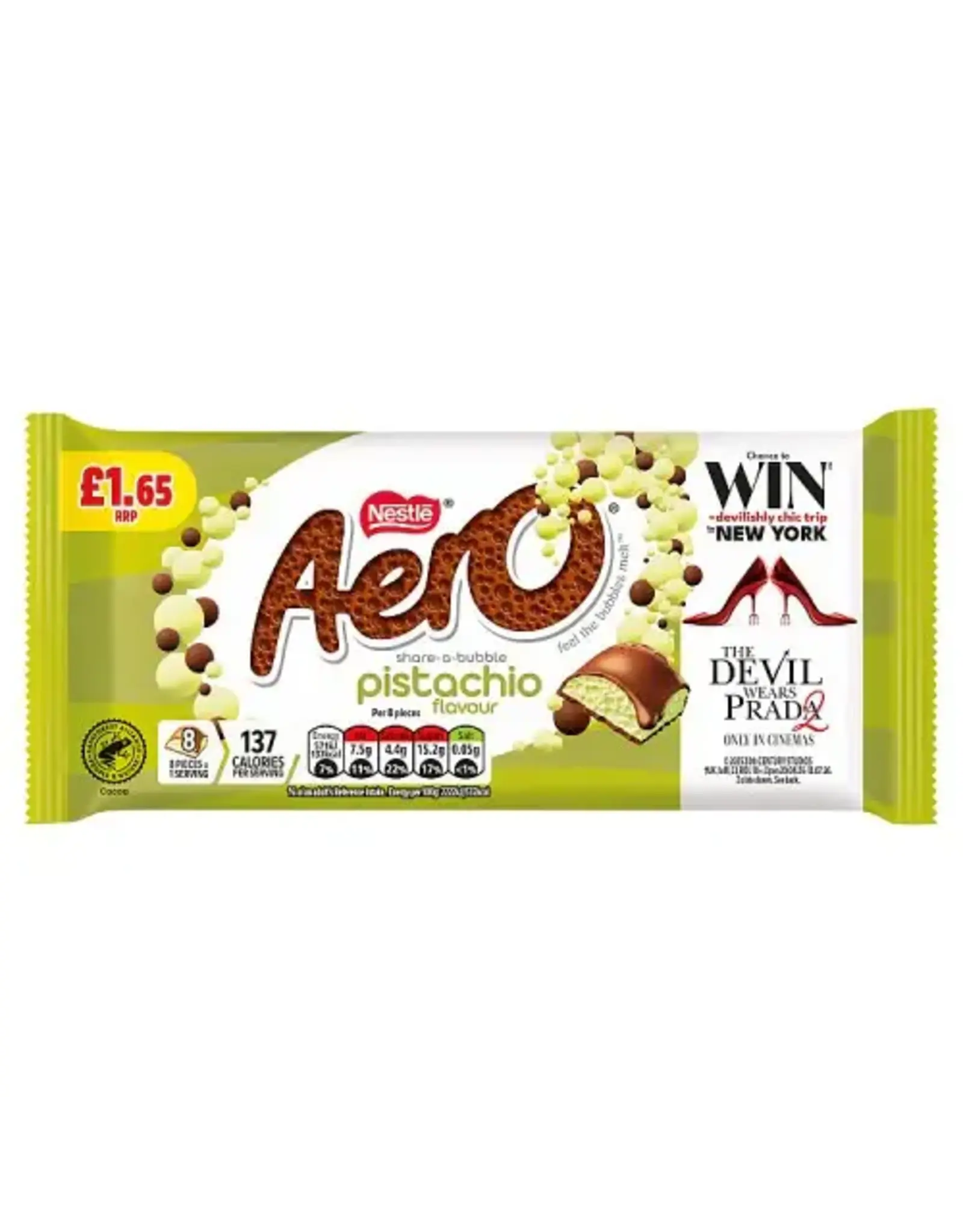 Nestle Aero Pistachio Block 90g (British)