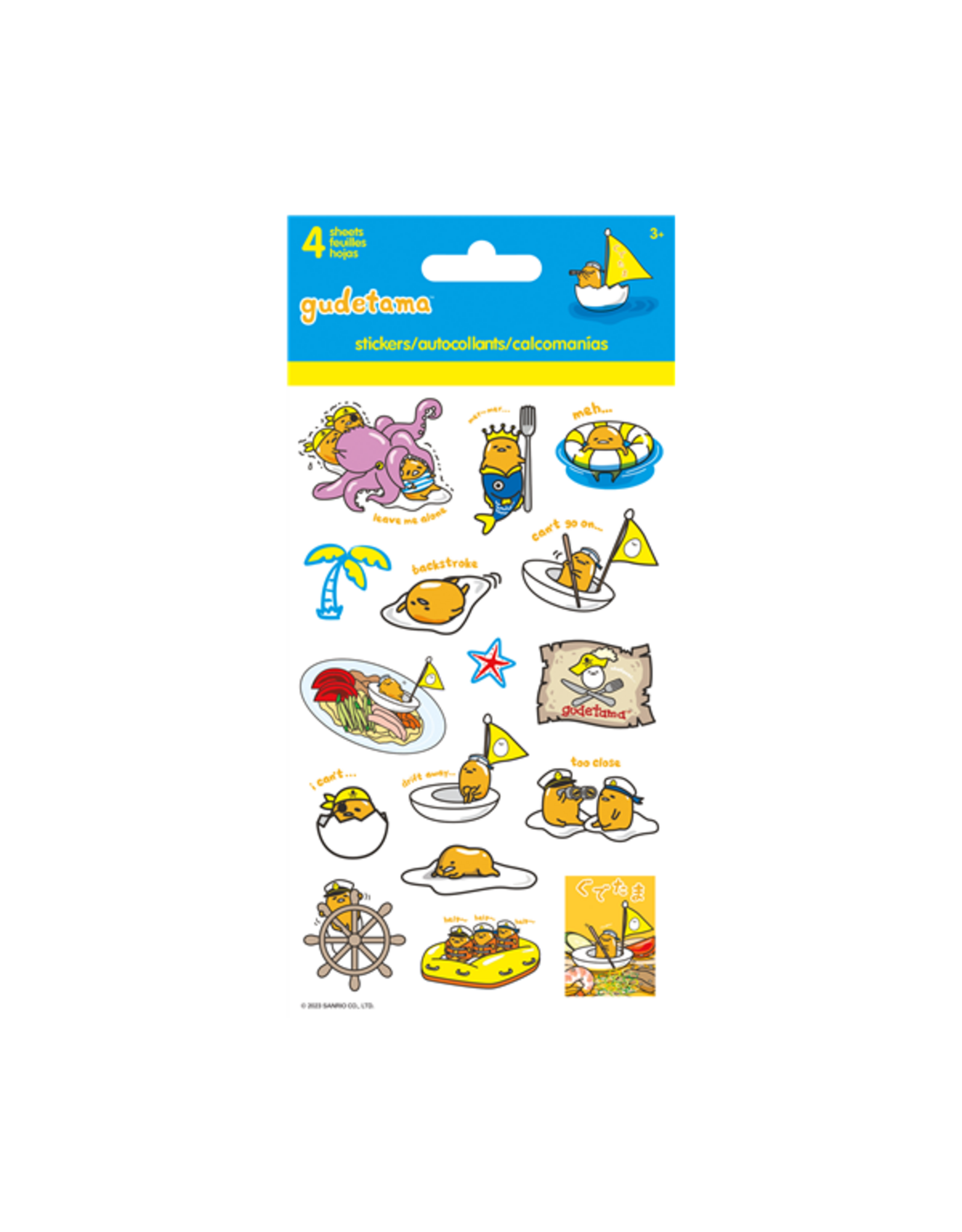 Gudetama Lost At Sea Stickers