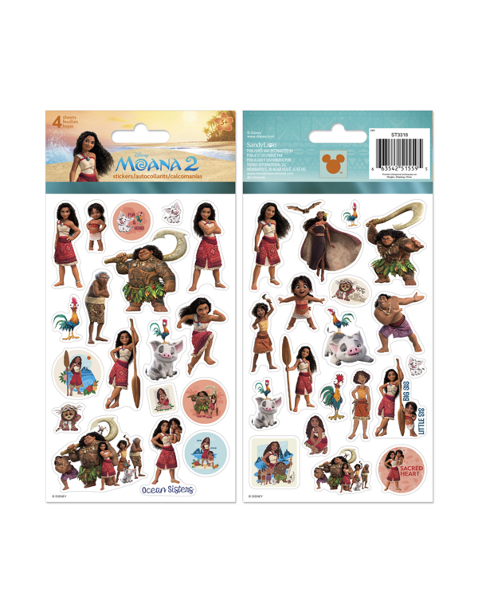 Disney Moana 2 Stickers