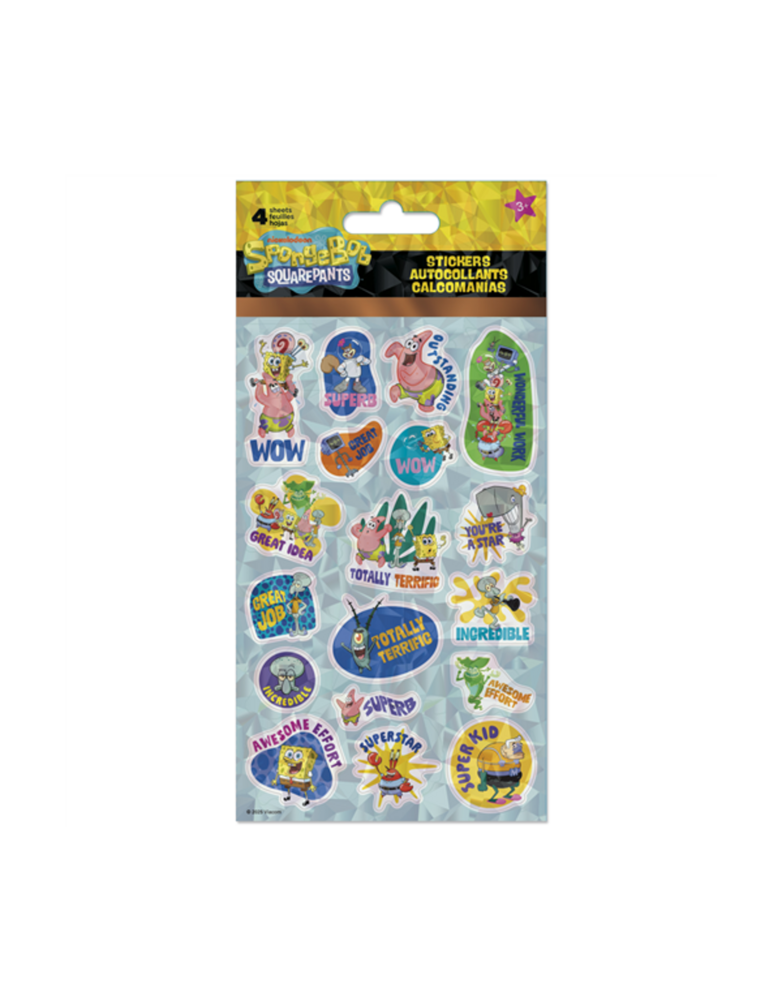 Nickelodeon Sponge Bob Educational Stickers